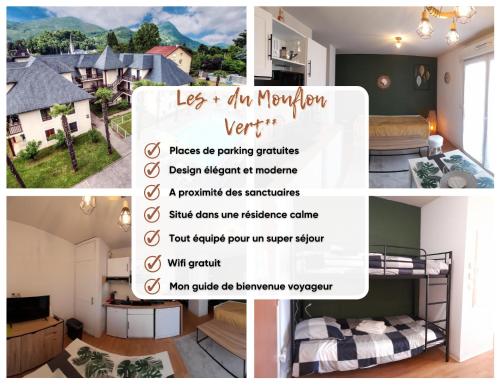 TV a/nebo společenská místnost v ubytování Appartement du Mouflon Vert, dans résidence de tourisme 3 étoiles
