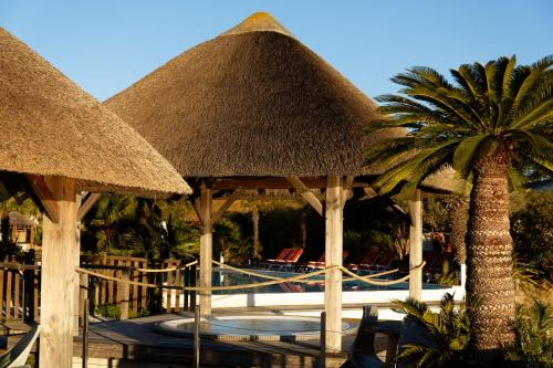 Bazén v ubytování Hôtel L' Estelle en Camargue nebo v jeho okolí