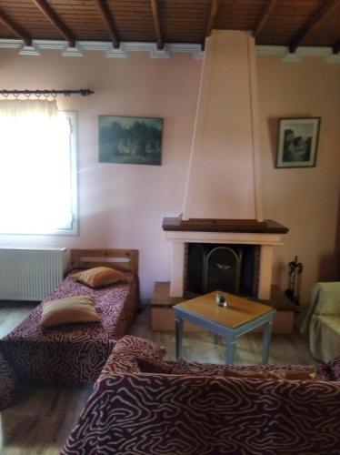 Χώρος καθιστικού στο Kiki Guest House