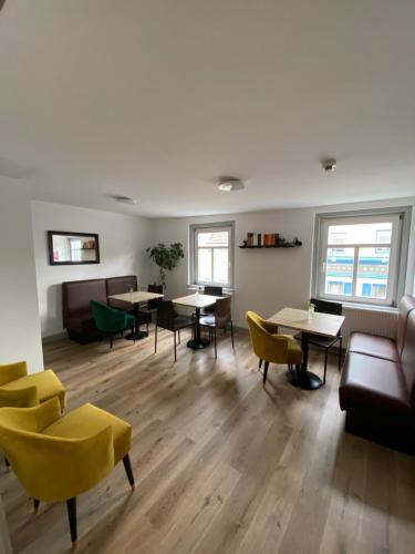 Χώρος καθιστικού στο Hostel Balingen
