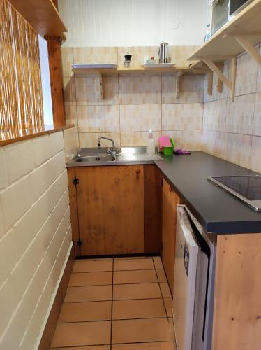 Η κουζίνα ή μικρή κουζίνα στο Egri Apartman Zamárdi