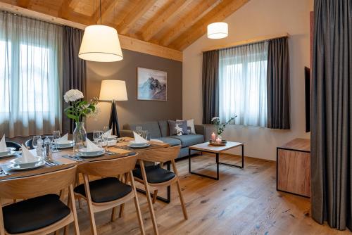 Posezení v ubytování Pradas Resort Brigels