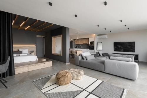 Postel nebo postele na pokoji v ubytování AZ premium suite- 106