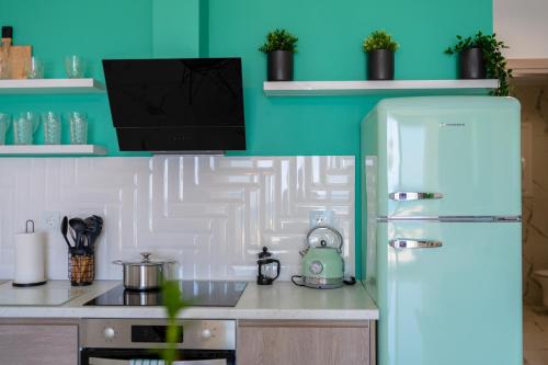 Dapur atau dapur kecil di Nalu Luxury Suites Adults Only