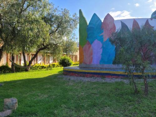 Jardín al aire libre en Entre Sombreros