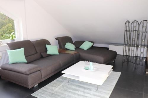 Χώρος καθιστικού στο Residenz Waldblick 5 STERNE Penthouse-Ferienwohnung Klassifizierung DTV