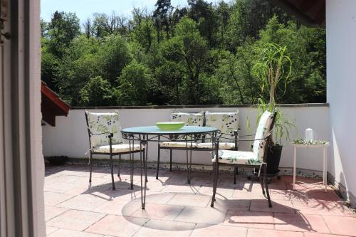 Μπαλκόνι ή βεράντα στο Residenz Waldblick 5 STERNE Penthouse-Ferienwohnung Klassifizierung DTV