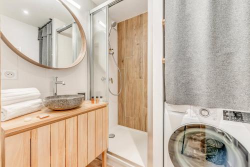 Ванная комната в Résidence Les Rives - Appartement rénové - 82m2 - 8 personnes MAE-7304