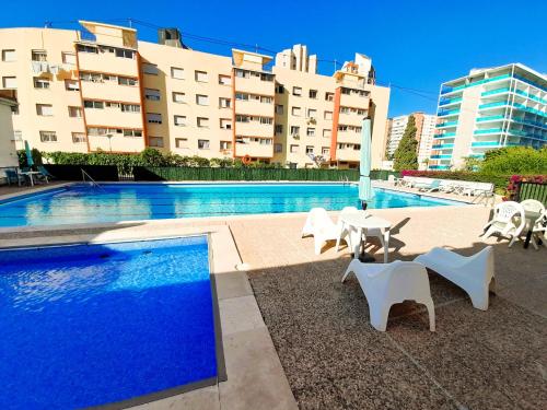The swimming pool at or close to Apartment Sea View in Rincon de Loix- free parking, pool, Wi-Fi, new air conditioning