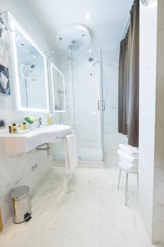 Koupelna v ubytování Hotel Teco