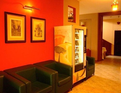 Χώρος καθιστικού στο Hotel pod Wierzba