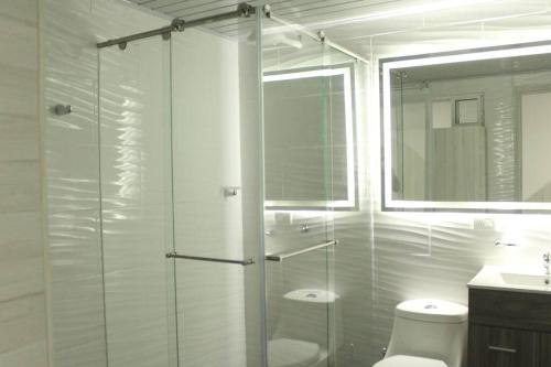 Koupelna v ubytování Casa Hotel Anturio
