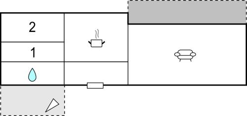 a block diagram of a coordinate grid with two arrows at Holiday Home Skyttevägen Sölvesborg Ii in Hällevik