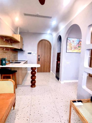 Kuchyň nebo kuchyňský kout v ubytování Rova 41 Hotel
