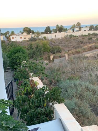 a view from the balcony of a house at Maison Alriad - Alojamiento familiar tranquilo cerca del mar con jardín, porche y parking privado en el interior de la finca no apto para fiestas in Mojácar