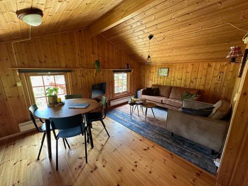 Posezení v ubytování Måsåplassen Friisvegen Mountain Lodge