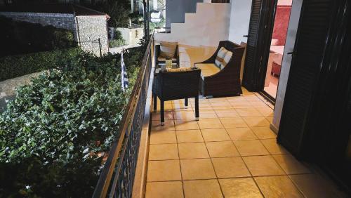 Un jardín fuera de My Afytos Balcony