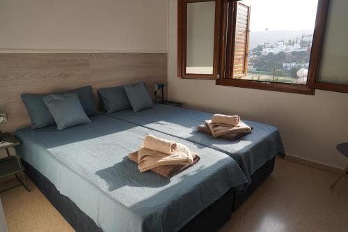 Ένα ή περισσότερα κρεβάτια σε δωμάτιο στο Skeleas Apartments