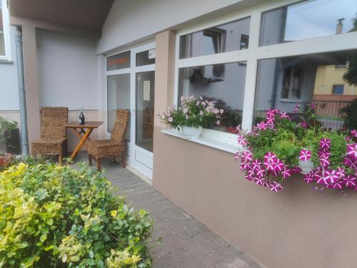 Vonkajšia záhrada v ubytovaní Hotel Orlan