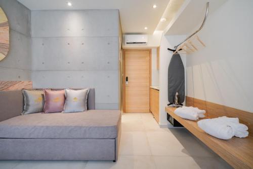 Posezení v ubytování Moderi Luxury Suites