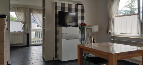 Cuisine ou kitchenette dans l'établissement Pension Ramser