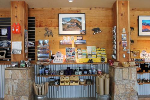 a store filled with lots of items on display at Whitney Portal Hotel And Hostel in Lone Pine