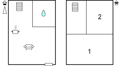 two diagrams showing the phases of a reaction in a reaction flask at 2 Bedroom Stunning Home In Oslonka in Osłonka