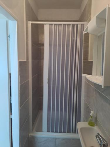 Koupelna v ubytování apartmán s krbem