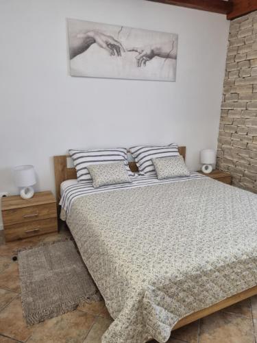 Ένα ή περισσότερα κρεβάτια σε δωμάτιο στο Sea View Apartments