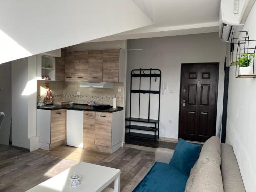 Kuchyň nebo kuchyňský kout v ubytování Apartman 24