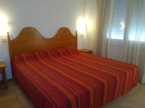 Giường trong phòng chung tại Appartement T3 de 6 places en bord de mer