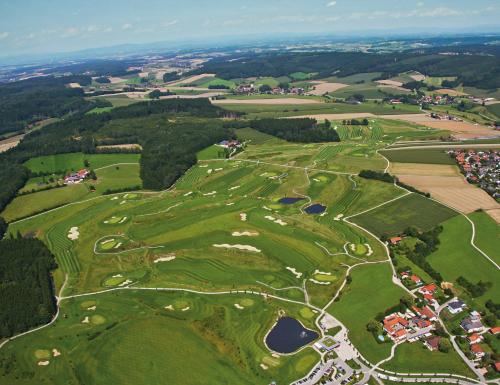 an overhead view of a golf course at Giglerhof in Bad Birnbach