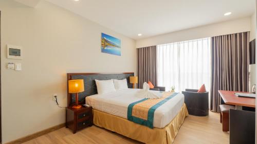 Postel nebo postele na pokoji v ubytování Sandunes Beach Resort & Spa