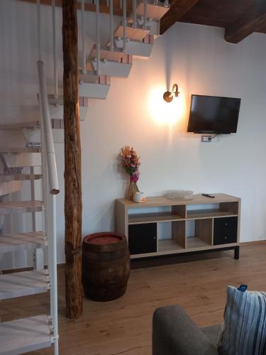 Μια τηλεόραση ή/και κέντρο ψυχαγωγίας στο Casa Vacanze Cá Andriöi