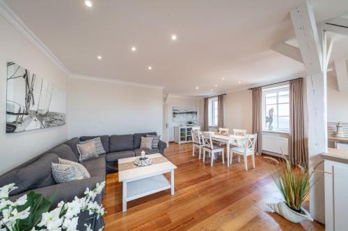 Köök või kööginurk majutusasutuses Silbermöwe