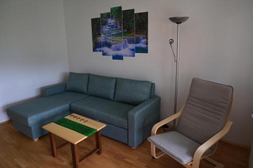 Ruang duduk di Apartma Pers