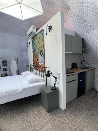 Kuchyň nebo kuchyňský kout v ubytování Mandarina - Cosmo Dome