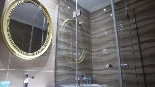 Koupelna v ubytování Hotel Viky