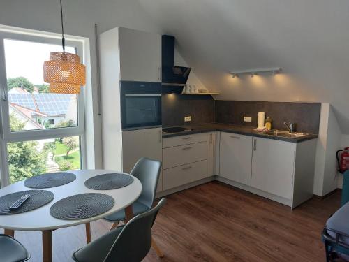 Dapur atau dapur kecil di Lohauserhof - Biohof und Hotel