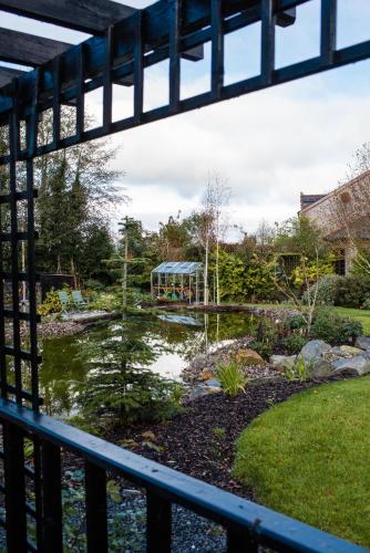 a view of a garden from a fence at Blackwell House in Banbridge