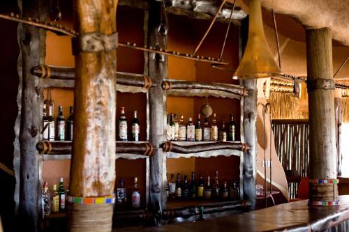 The lounge or bar area at Samburu Sopa Lodge
