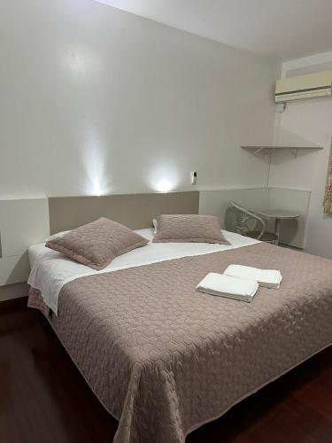 Katil atau katil-katil dalam bilik di Hotel Vila Germânica