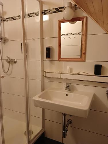 Koupelna v ubytování SPA Pod Javory