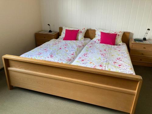 Postel nebo postele na pokoji v ubytování Ferienwohnung Taubenschlag