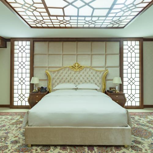 Cristal Erbil Hotelにあるベッド