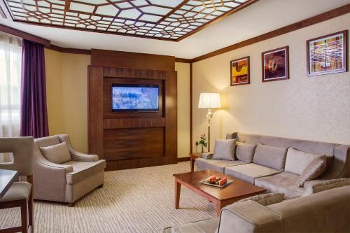 Cristal Erbil Hotelにあるシーティングエリア