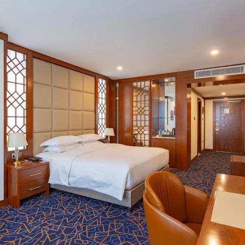 Cristal Erbil Hotelにあるベッド