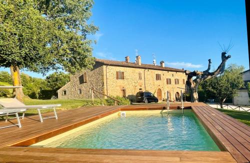 Bazén v ubytování Palazzolo Resort - Anghiari nebo v jeho okolí