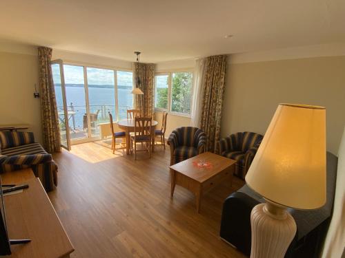 Posezení v ubytování Apartment am Großen Plöner See