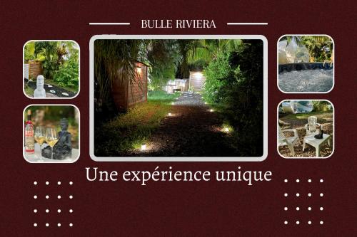 a framed picture of a home experience universe at Nuit insolite dans une bulle avec spa privatif en Martinique! in Rivière-Salée